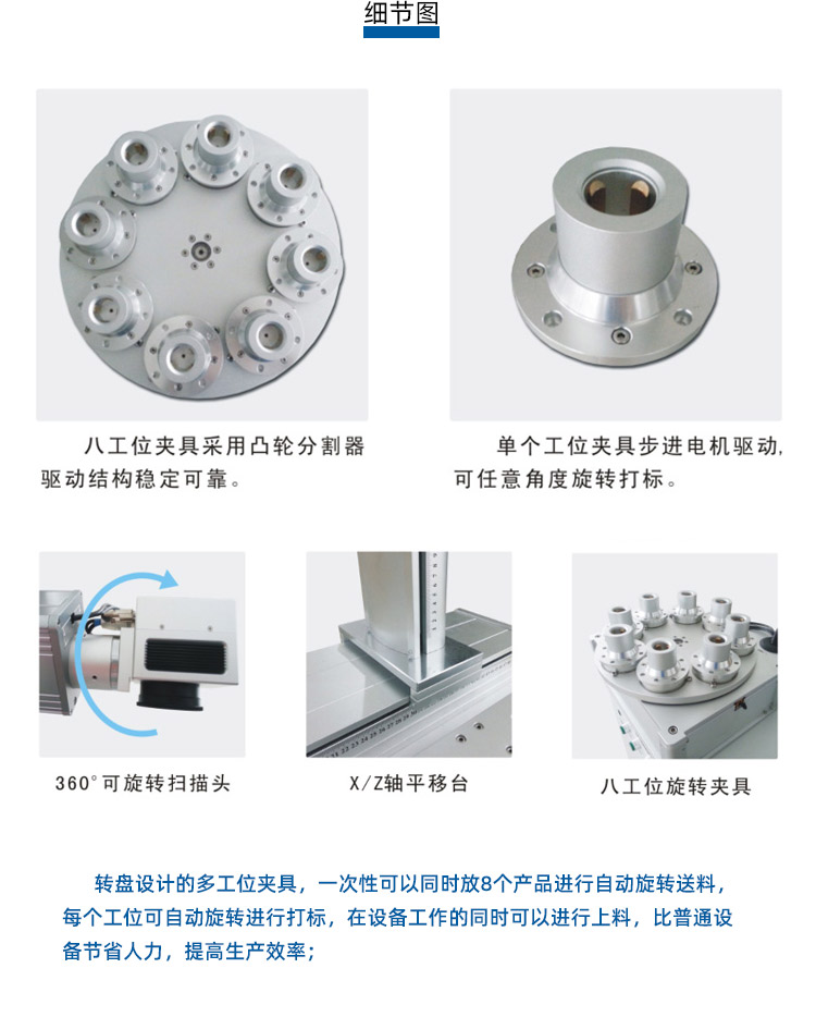 多工位LED燈具激光打標機